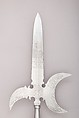 Halberd with the Arms of the City of Cologne, Steel, wood, textile (velvet), brass, German