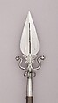 Lance-Linstock, Steel, wood (walnut), brass, iron, Italian