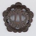 Sword Guard (Tsuba), Iron, copper, Japanese