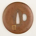 Sword Guard (Tsuba), Copper, gold, Japanese