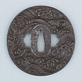 Sword Guard (Tsuba), Iron, gold, copper, Japanese