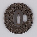 Sword Guard (Tsuba), Iron, copper, Japanese
