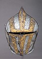 Close Helmet for the Tilt, Steel, gold, brass, German, Augsburg