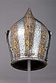 Close Helmet for the Tilt, Steel, gold, brass, German, Augsburg