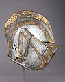 Close Helmet for the Tilt, Steel, gold, brass, German, Augsburg