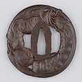 Sword Guard (Tsuba), Iron, copper, Japanese