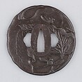 Sword Guard (Tsuba), Iron, coppper, Japanese