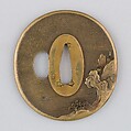 Sword Guard (Tsuba), Bronze, gold, silver, copper-gold alloy (shakudō), copper, Japanese