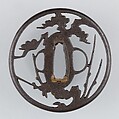 Sword Guard (Tsuba), Iron, copper, Japanese