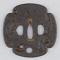 Sword Guard (Tsuba), Iron, copper, Japanese