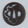 Sword Guard (Tsuba), Iron, gold, copper, Japanese