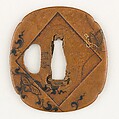 Sword Guard (Tsuba), Copper, gold, copper-gold alloy (shakudō), Japanese