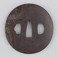Sword Guard (Tsuba), Iron, gold, copper, Japanese