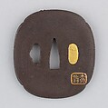 Sword Guard (Tsuba), Iron, gold, copper-gold alloy (shakudō), copper-silver alloy (shibuichi), copper, silver, Japanese