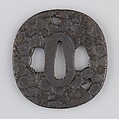 Sword Guard (Tsuba), Iron, copper, Japanese