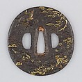 Sword Guard (Tsuba), Iron, brass, silver, copper, Japanese