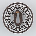 Sword Guard (Tsuba), Iron, copper, Japanese