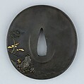 Sword Guard (Tsuba), Copper-silver alloy (shibuichi), copper-gold alloy (shakudō), gold, silver, copper, Japanese