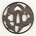 Sword Guard (Tsuba), Iron, copper, Japanese