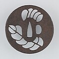 Sword Guard (Tsuba), Iron, copper, Japanese