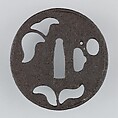 Sword Guard (Tsuba), Iron, copper, Japanese
