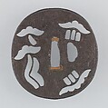 Sword Guard (Tsuba), Iron, copper, Japanese