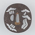 Sword Guard (Tsuba), Iron, copper, Japanese