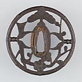Sword Guard (Tsuba), Iron, copper, Japanese