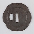 Sword Guard (Tsuba), Iron, copper, Japanese