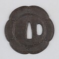 Sword Guard (Tsuba), Iron, copper, Japanese