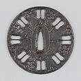 Sword Guard (Tsuba), Iron, copper, Japanese