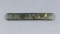 Knife Handle (Kozuka), Copper-silver alloy (shibuichi), gold, copper-gold alloy (shakudō), Japanese