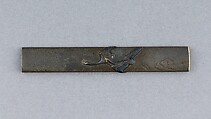 Knife Handle (Kozuka), Copper-silver alloy (shibuichi), silver, copper-gold alloy (shakudō), gold, Japanese