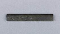 Knife Handle (Kozuka), Copper-silver alloy (shibuichi), silver, Japanese
