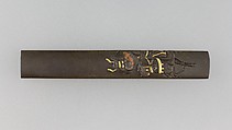 Knife Handle (Kozuka), Copper-silver alloy (shibuichi), gold, copper, Japanese