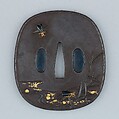 Sword Guard (Tsuba), Copper-silver alloy (shibuichi), iron, copper-gold alloy (shakudō), silver, brass, copper, Japanese