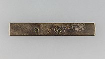Knife Handle (Kozuka), Copper-silver alloy (shibuichi), gold, silver, copper-gold alloy (shakudō), Japanese