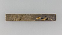 Knife Handle (Kozuka), Copper-silver alloy (shibuichi), gold, copper-gold alloy (shakudō), Japanese