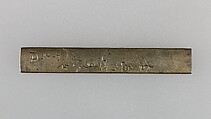Knife Handle (Kozuka), Copper-silver alloy (shibuichi), gold, silver, Japanese