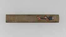 Knife Handle (Kozuka), Copper-silver alloy (shibuichi), copper-gold alloy (shakudō), silver, copper, Japanese
