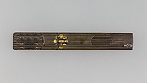 Knife Handle (Kozuka), Copper-silver alloy (shibuichi), silver, copper-gold alloy (shakudō), gold, Japanese
