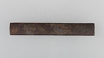 Knife Handle (Kozuka), Iron, gold, silver, Japanese