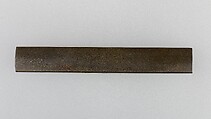 Knife Handle (Kozuka), Copper-silver alloy (shibuichi), silver, Japanese