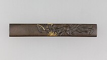 Knife Handle (Kozuka), Copper-silver alloy (shibuichi), gold, silver, copper, Japanese