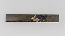 Knife Handle (Kozuka), Copper-silver alloy (shibuichi), gold, silver, copper-gold alloy (shakudō), Japanese