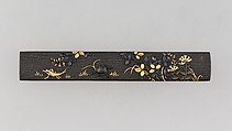Knife Handle (Kozuka), Copper-gold alloy (shakudō), gold, copper-silver alloy (shibuichi), Japanese