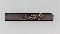 Knife Handle (Kozuka), Iron, gold, silver, Japanese