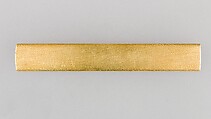 Knife Handle (Kozuka), Copper-gold alloy (shakudō), gold, Japanese