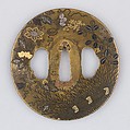Sword Guard (Tsuba), Brass (shinchu), gold, silver, copper-gold alloy (shakudō), copper, Japanese