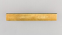 Knife Handle (Kozuka), Copper-gold alloy (shakudō), gold, Japanese